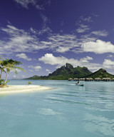 Vue du lagon de Bora Bora